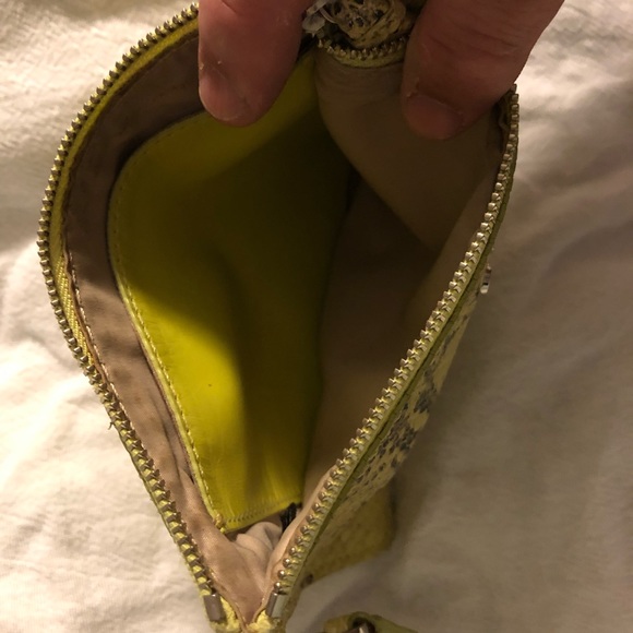 Spring Green Cole Haan Wristlet. Unique piece. - Picture 3 of 4